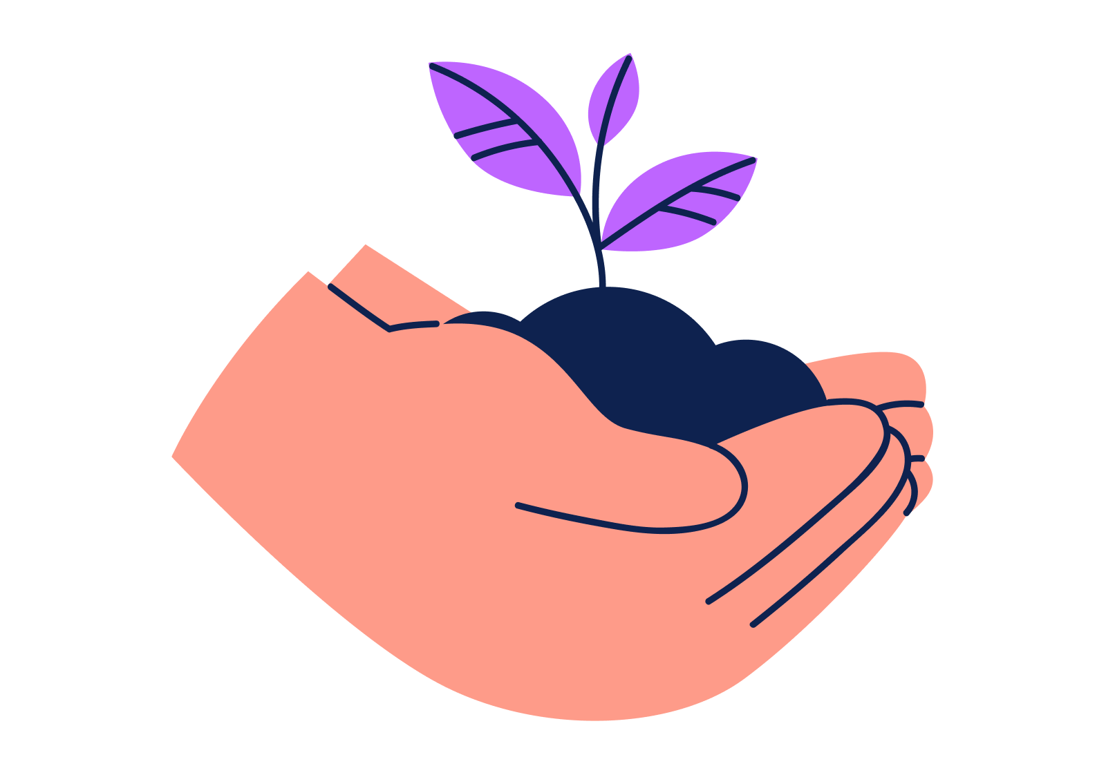 Planting a tree showing that career mentor nurturing job seekers